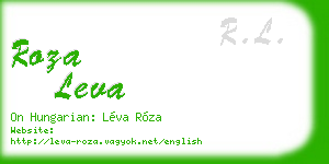 roza leva business card