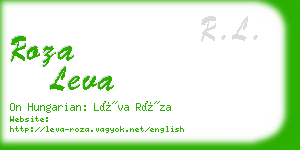 roza leva business card